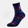 Men's Plaid Combed Cotton Business Socks - Trendy Medium Tube for Spring & Autumn - Image 15